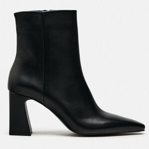 Zara Black Leather Boots